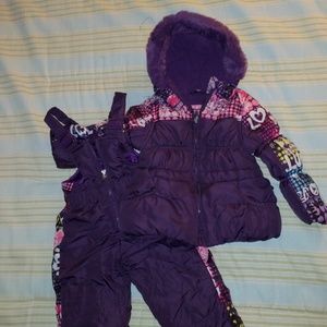 Snow jacket with matching snow pants